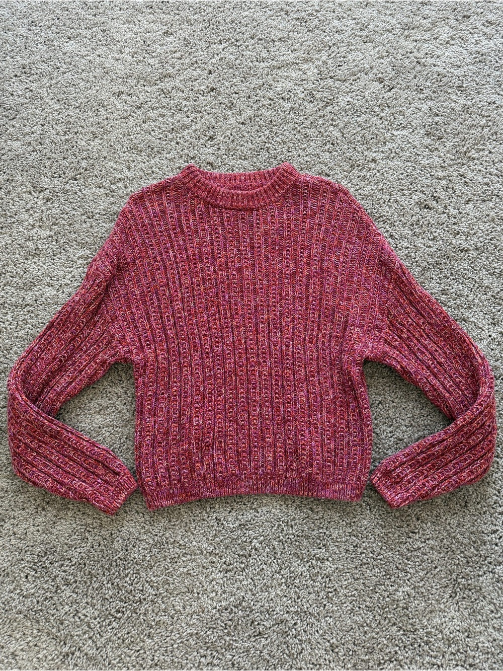 Universal Thread Red and Pink Turtleneck Sweater
